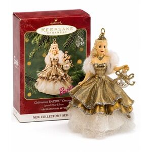Hallmark Celebration Barbie Ornament 2000 Special Edition  Collector Series Box